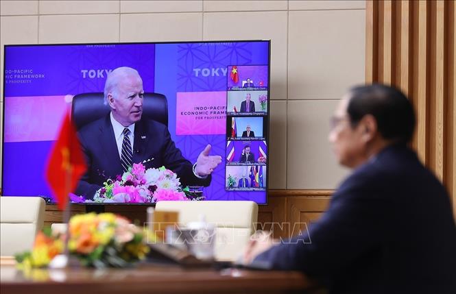 Tổng thống Hoa Kỳ Joe Biden phát biểu. Ảnh: Dương Giang-TTXVN