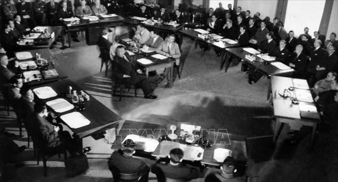 Phiên khai mạc Hội nghị Geneva về Đông Dương, ngày 8/5/1954. Ảnh: Tư liệu TTXVN