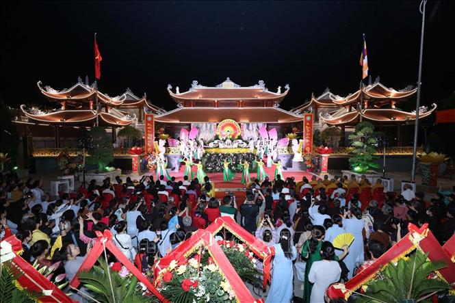 Quang cảnh Lễ Phật đản 2024 tại Lạng Sơn. Ảnh: Anh Tuấn – TTXVN